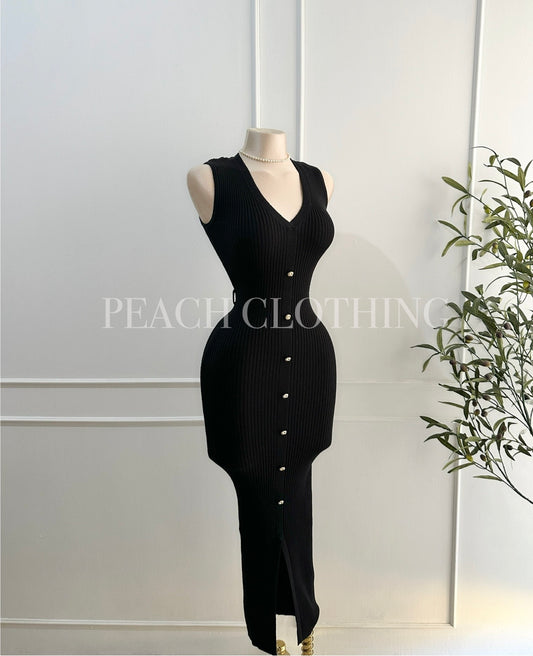 Maxi Vestido canalé