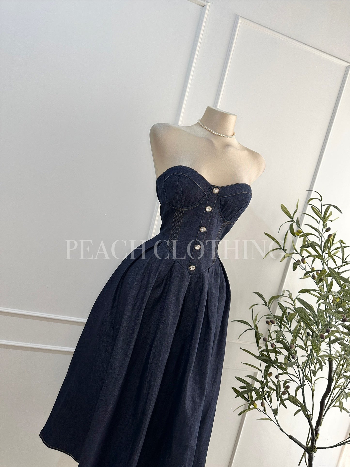 Vestido Midi Denim