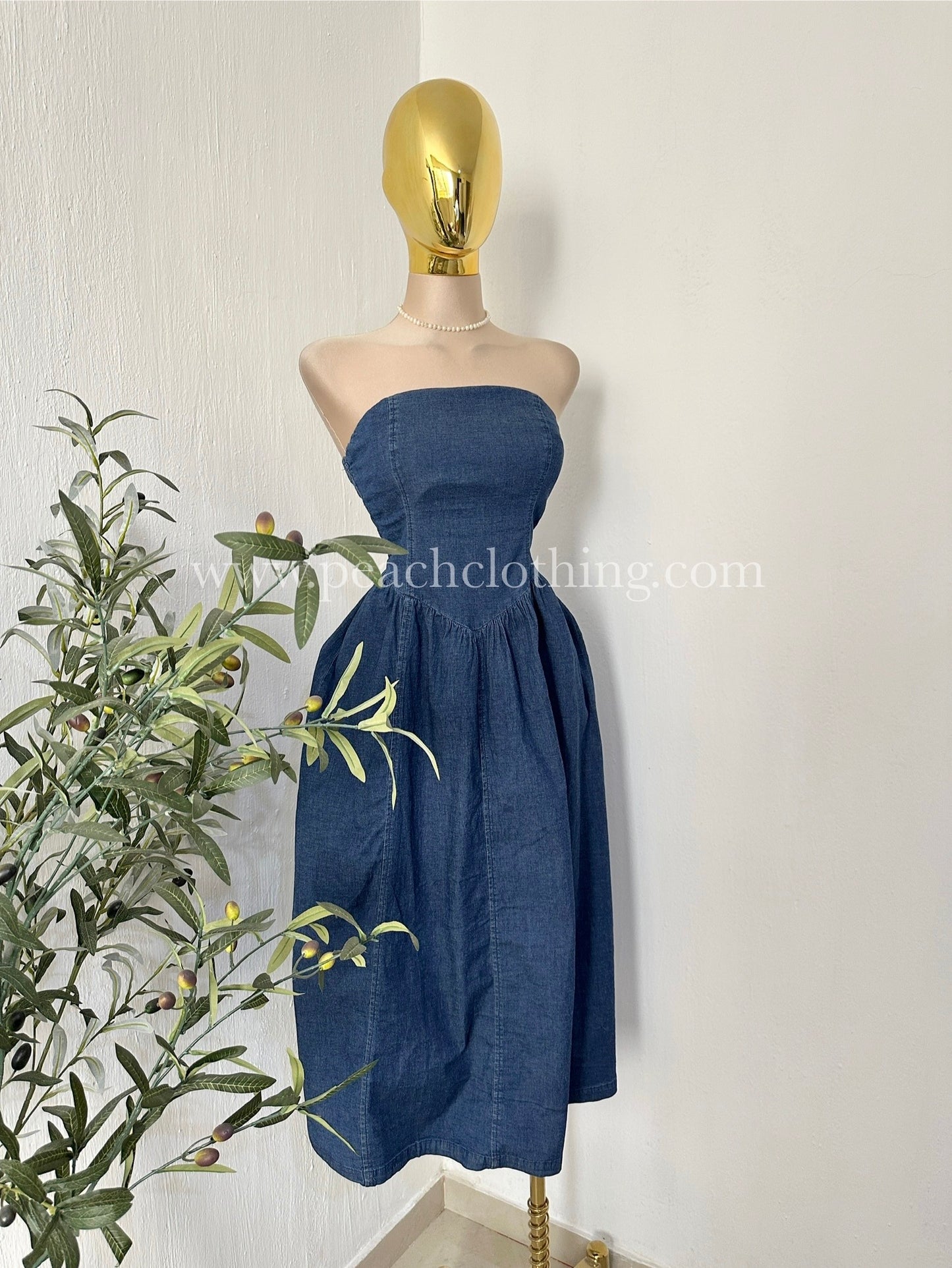 Vestido Midi Denim