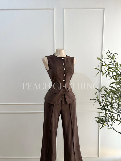 Set Suede chocolate
