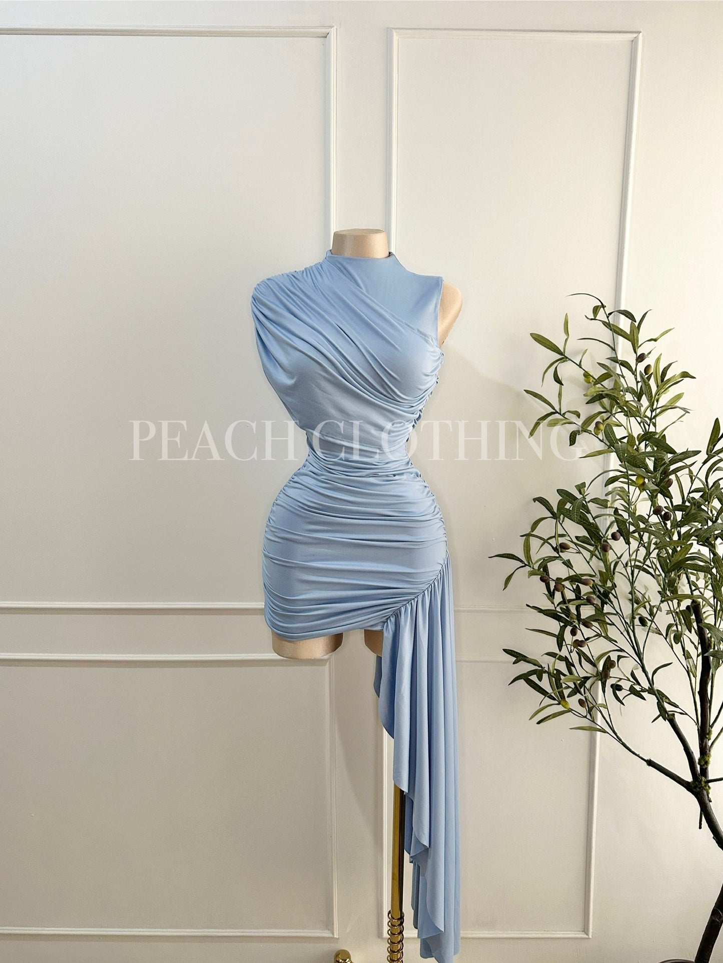 Vestido Greek Blue
