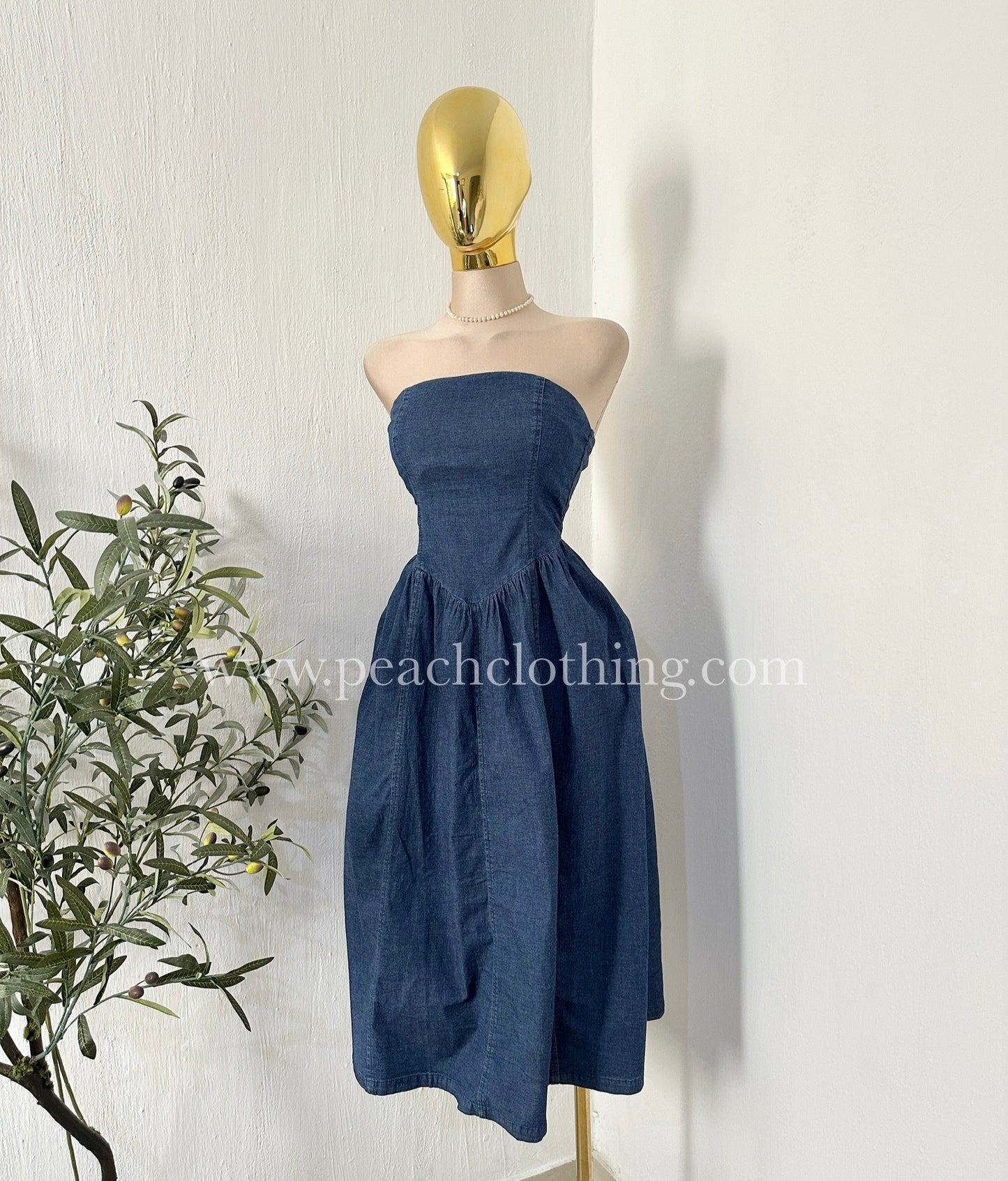 Vestido Midi Denim