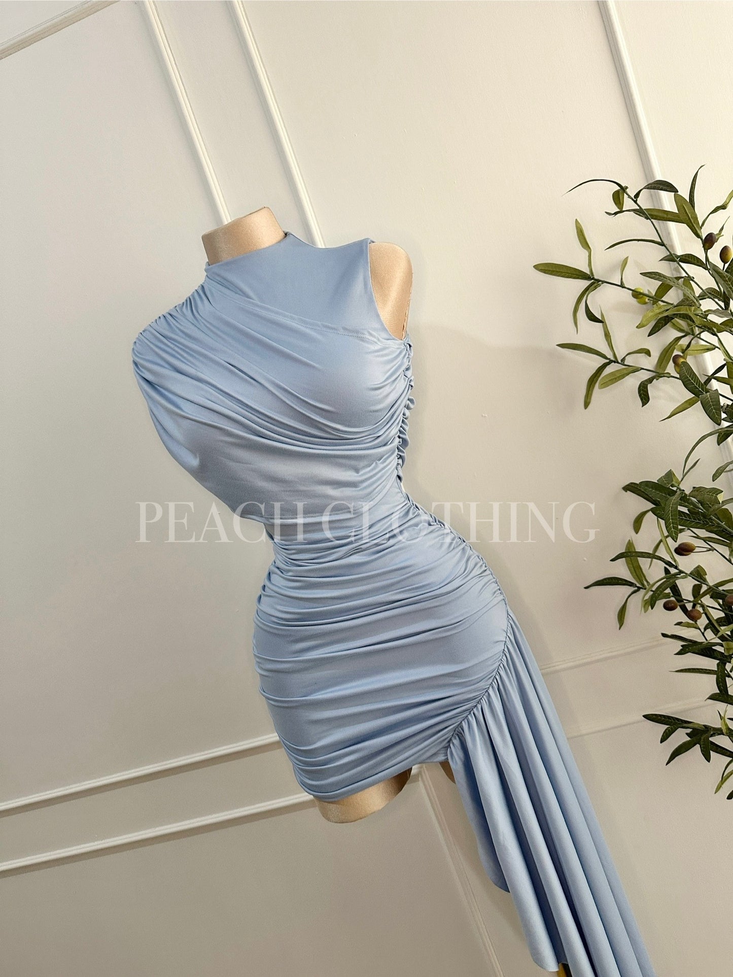 Vestido Greek Blue
