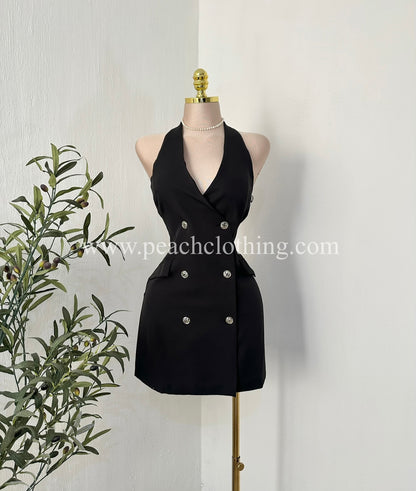 Vestido Halter Tailor Black