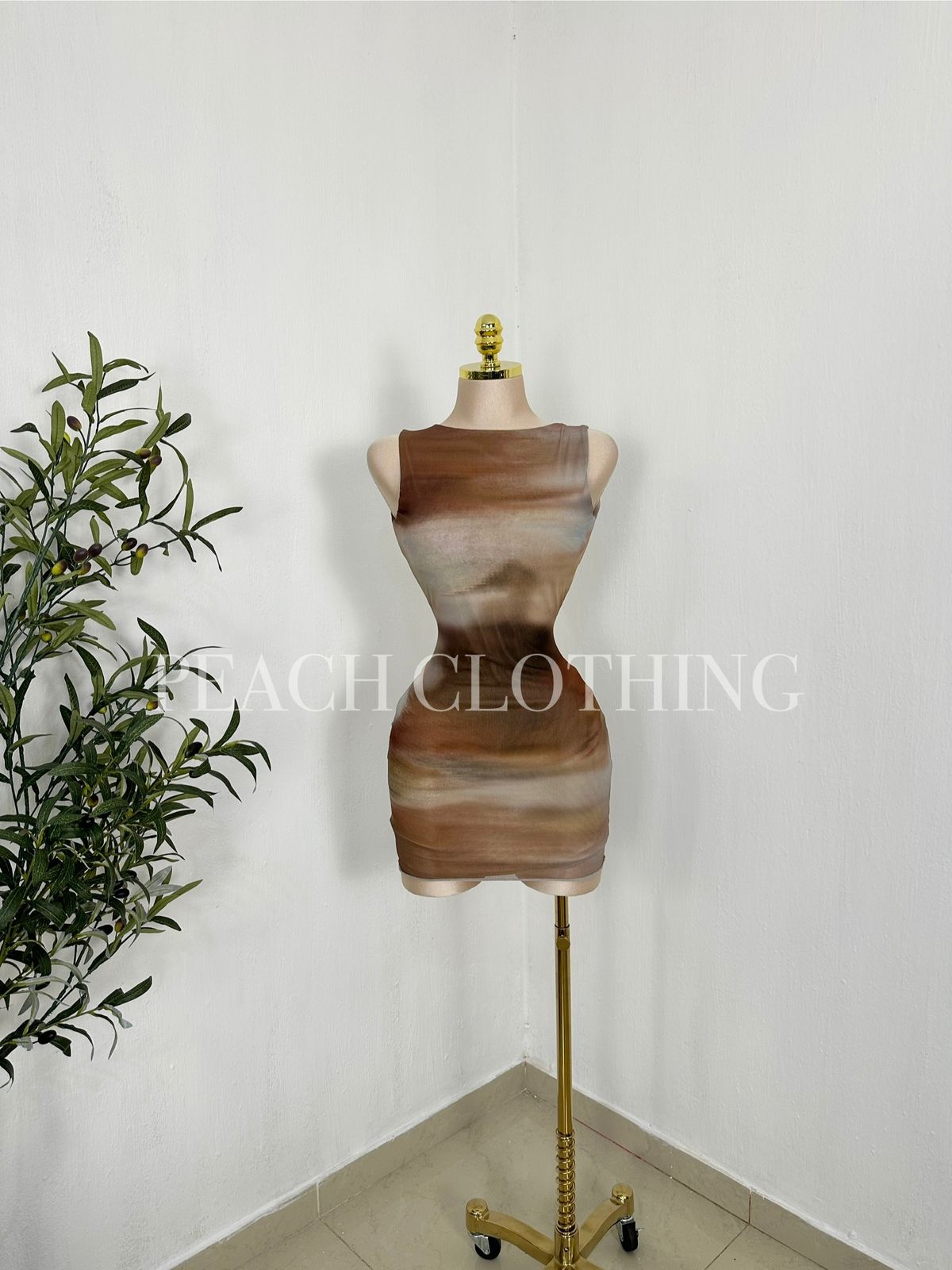 Vestido degradado corto