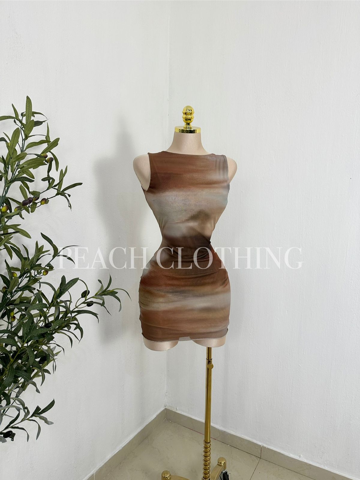 Vestido degradado corto