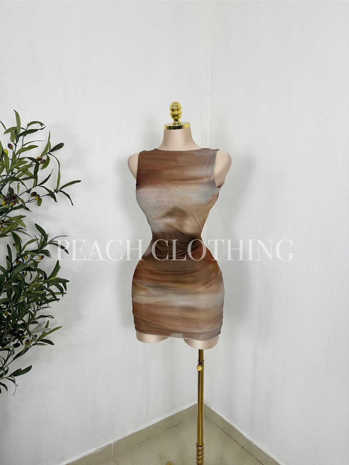 Vestido degradado corto